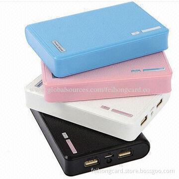 80,000mAh Dual-USB Portable External Power Banks, 1,000-2,000mA Output Current